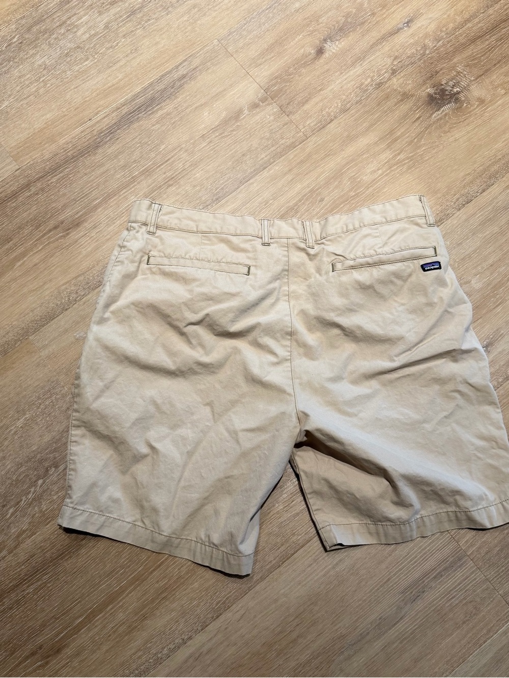 Patagonia Beige/Tan Shorts with Back Logo Patch